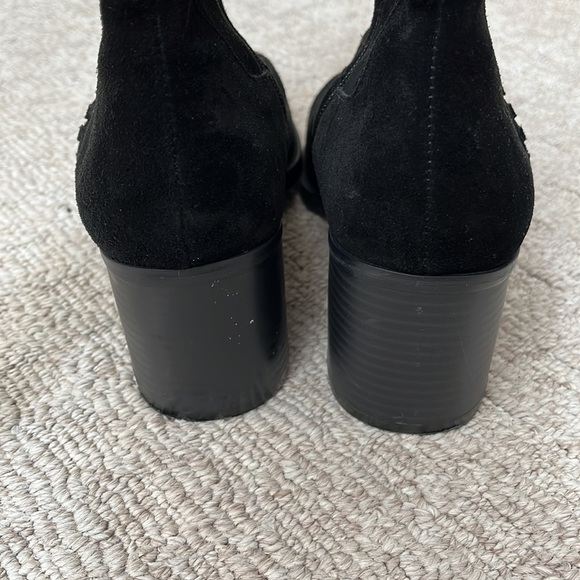 Vince Camuto Zelcinna Water-Repellent Mid-Shaft Black Suede Block Heel Boot sz 9 - Picture 7 of 11